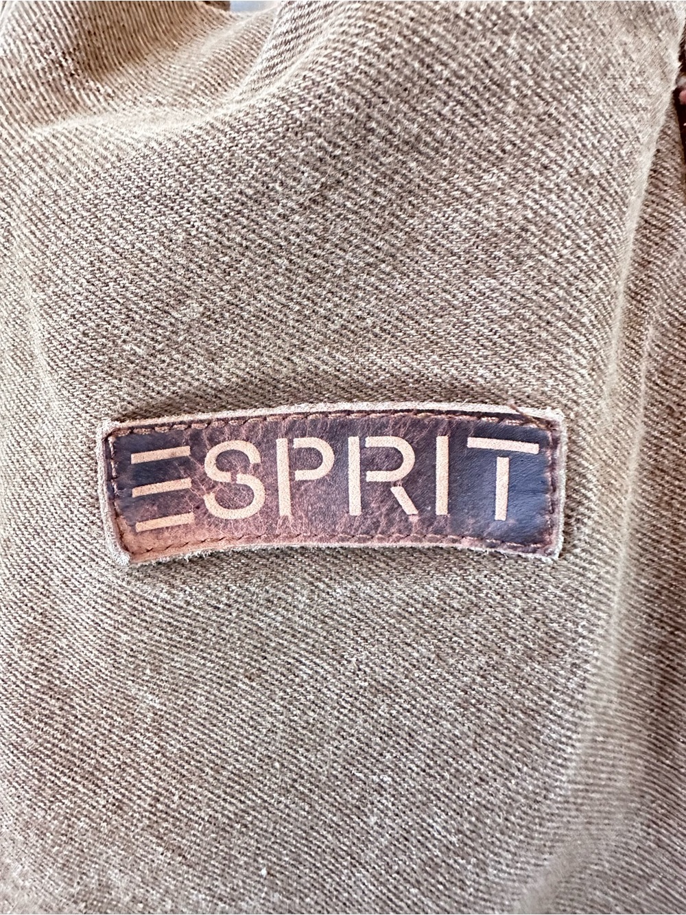 Vintage 80’s ESPRIT Acid Wash South Western Cowboy Canvas Tote Bag RARE HTF - Picture 2 of 12